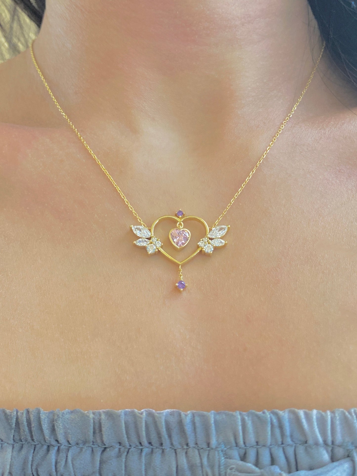 Guardian Angel Statement Necklace