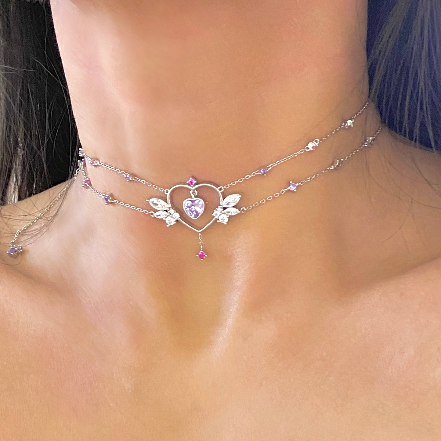 Guardian Angel Double Chain Choker