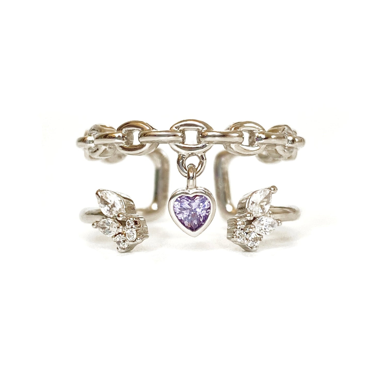 (PREORDER) Guardian Angel Double Stack Ring (Chain Edition)