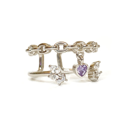 (PREORDER) Guardian Angel Double Stack Ring (Chain Edition)