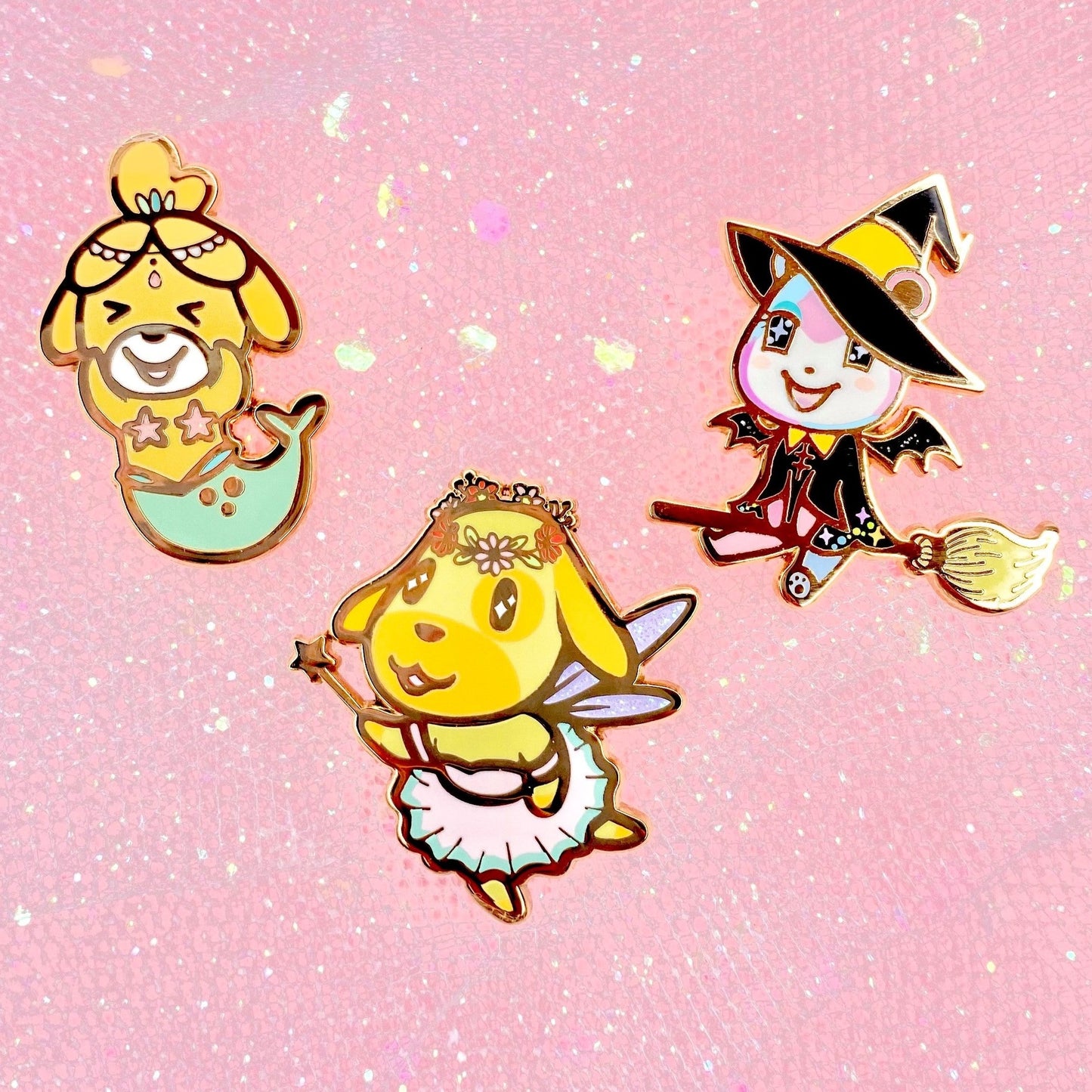 Enamel Pin | Isabelle, Goldie, and Judy Fairy Tale Trio Set