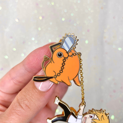 Enamel Pin | Pochita x Denji