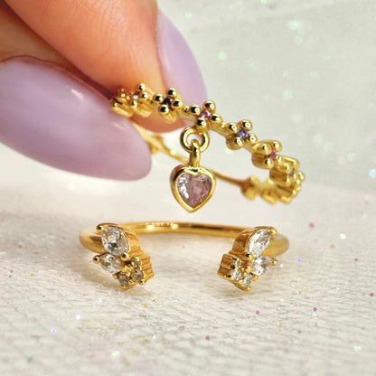 Guardian Angel Stackable Ring Set (Bejeweled Edition)