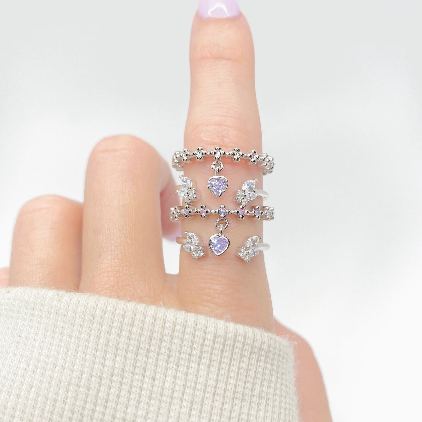 Guardian Angel Double Stack Ring (Original)