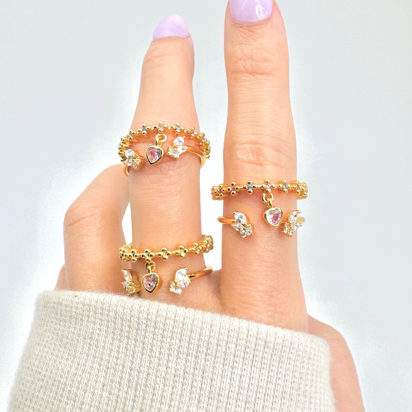 Guardian Angel Double Stack Ring (Original)