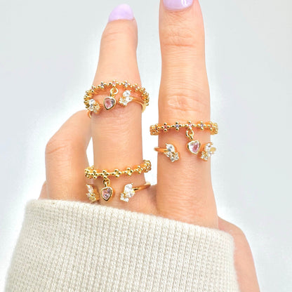 Guardian Angel Stackable Ring Set (Bejeweled Edition)