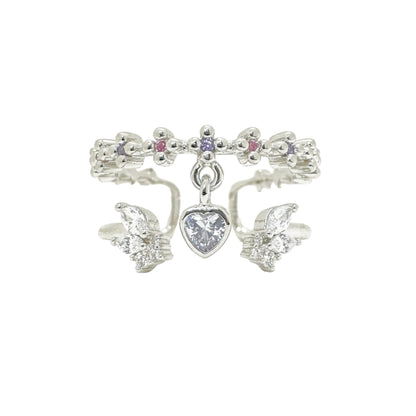 Guardian Angel Double Stack Ring (Bejeweled Edition)